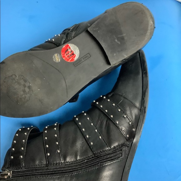 Vince Camuto Corvina Studded Leather Combat Boots - Picture 5 of 8